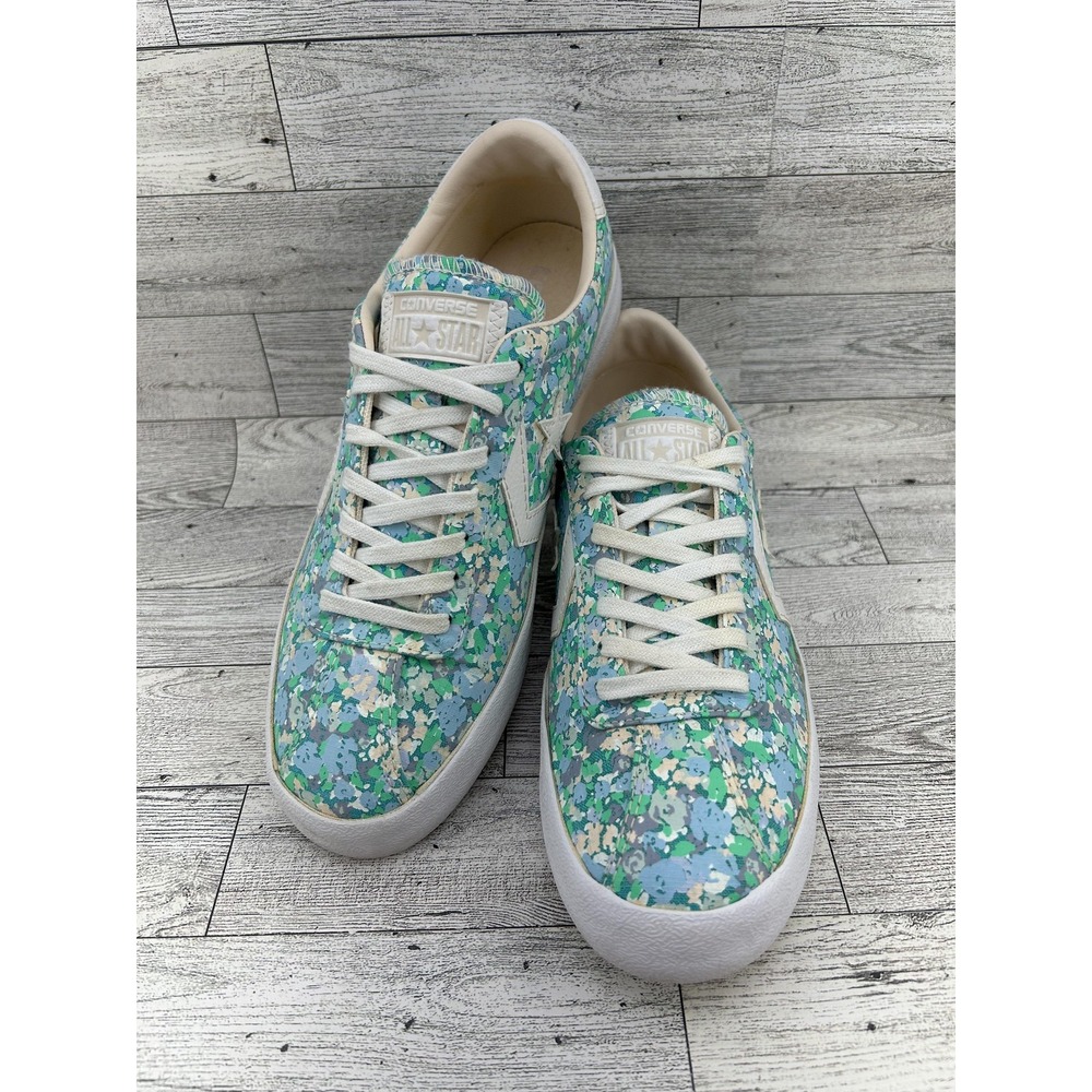 Converse One Star Shoes Womens Size 9 Floral Blue Green Low Top All Star 555952C